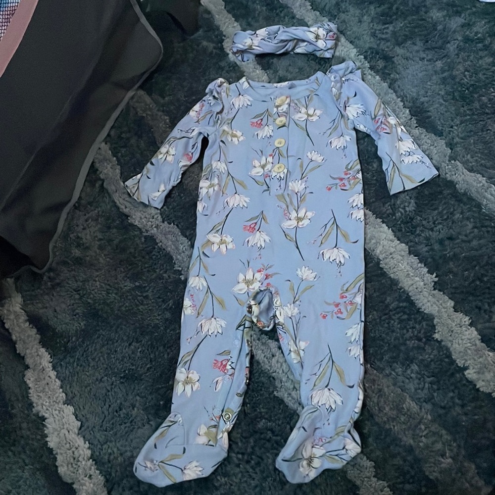 Jessica Simpson 6-9 month outfit with headband